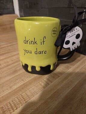Rae Dunn NWT " Drink If You Dare" Large Coffee Mug